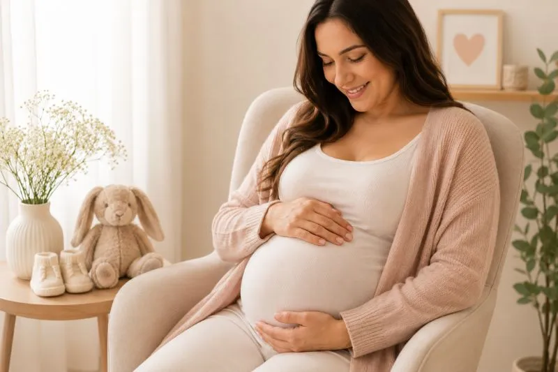 Gestante em orientação de pré-natal pediátrico